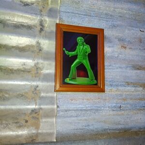 Elvis Plastic Army Man Framed Art Print By Neon Nicho